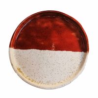 Colorful Series Ceramic Plates - BC-29-Red-Plate