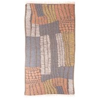 Patchy Jacquard Pestemal - Navy - Navy