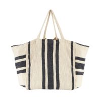 Dia Beach Bag - Rustic Bordeaux - Black