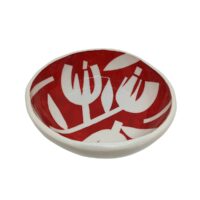 Ceramic Salad Plate - Red