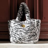 Plush Luxe Tote Bag - Tiger