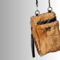 Plush Luxe Phone Bag - Latte