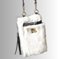 Plush Luxe Phone Bag - White